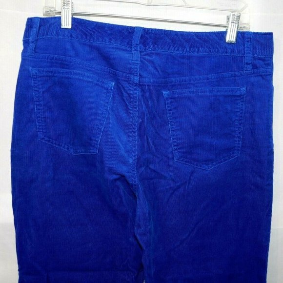 Lands End Womens 12T 12 Tall Blue  Corduroy Pant - Picture 8 of 8
